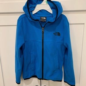 Boys blue zip up XXS - size 5 - north face fleece